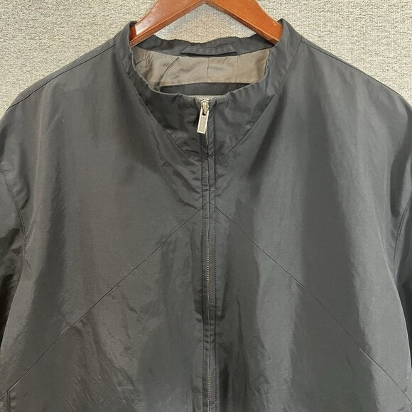 Banana Republic Black Lined Light Jacket Mens XL With Pockets - Picture 3 of 15